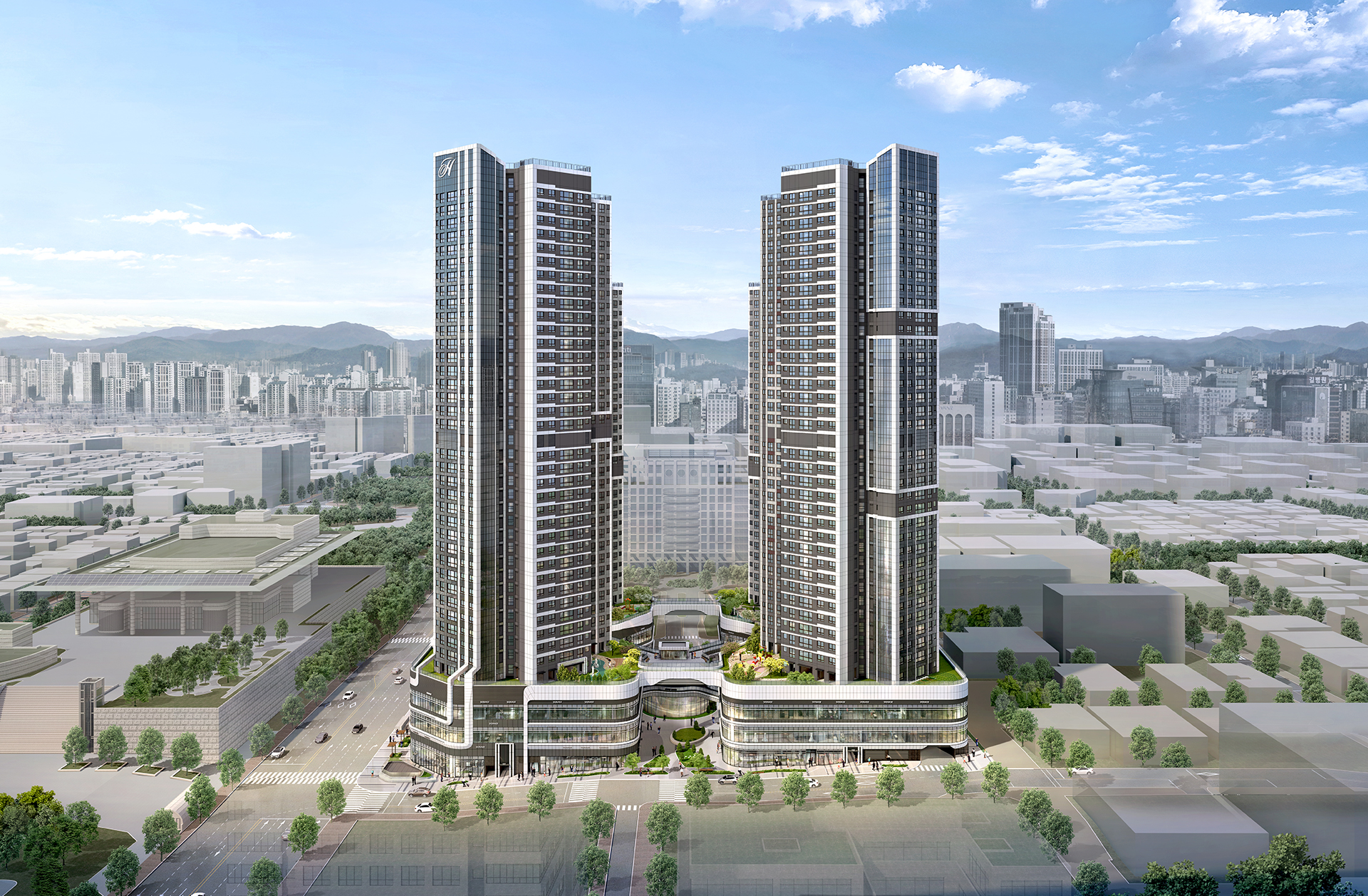 힐스테이트 구월아트파크 주간 조감도